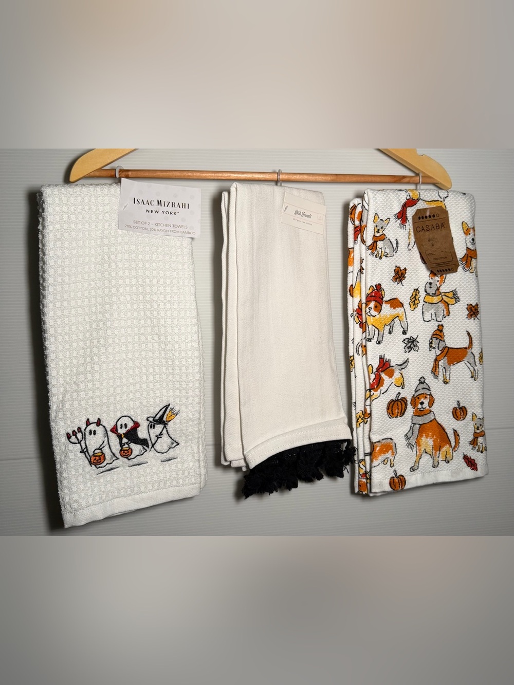NWT Fall & Halloween Kitchen Dish Towels Bundle 3 Sets (6 Towels)